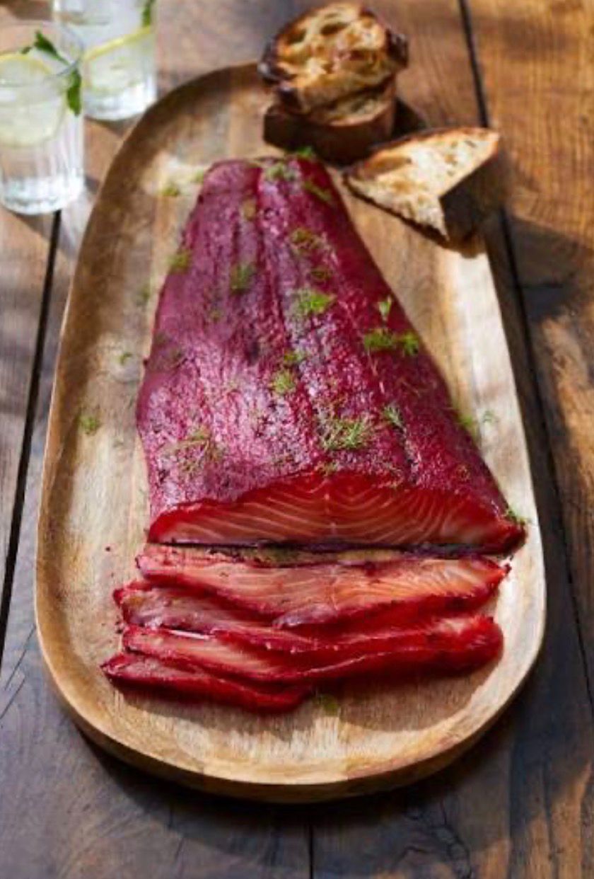 Salmon Gravlax Beetroot