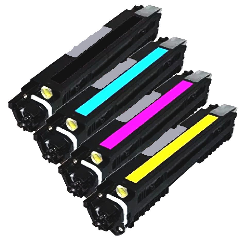 Genuine and compatible color HP Toners